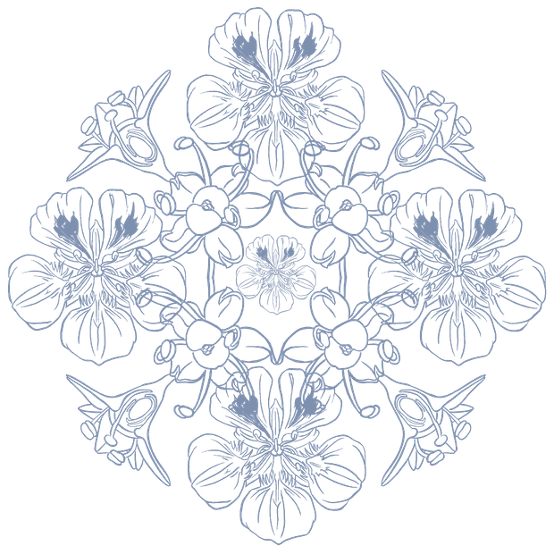 Mandala bleu